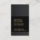 Luxus-Visitenkarte Visitenkarte (Rückseite)