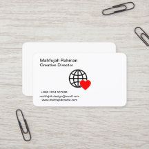 Luxus Visitenkarten | Minimalistisch | Moderner He