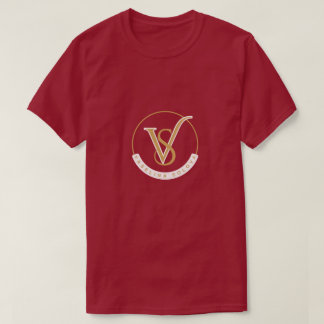 Luxus VS Monogramm Gold Logo - Elegante Vaselina S T-Shirt