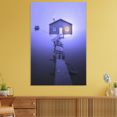 Luxus Wall Art Friedliches Calm Boat House Leinwanddruck (Insitu (Wohnzimmer))