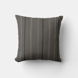 Luxus-Warme-Holzkohle-Pinstripe Kissen
