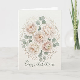 Luxus-Wasserfarben-Hochzeitskarte Karte