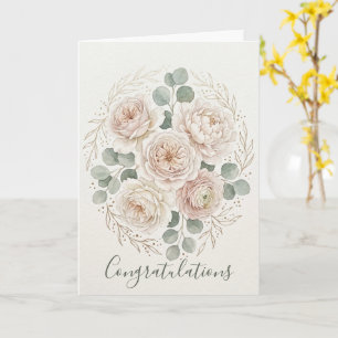 Luxus-Wasserfarben-Hochzeitskarte Karte