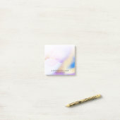 Luxus Watercolor Lilac Gold Individuelle Name Post-it Klebezettel (Auf Schreibtisch)