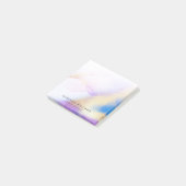 Luxus Watercolor Lilac Gold Individuelle Name Post-it Klebezettel (angewinkelt)