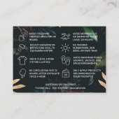 Luxus Waxing Aftercare Card Visitenkarte (Rückseite)