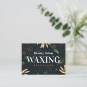 Luxus Waxing Aftercare Card Visitenkarte (Stehend Vorderseite)