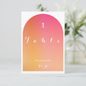 Luxus Wedding Modern Boho Arch Sunset Ombre (Stehend Vorderseite)