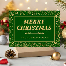 Luxus-Weihnachten für Unternehmen in Grün und Anti