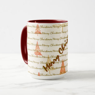 Luxus-Weihnachten Weihnachtsbäume Festlich Tasse