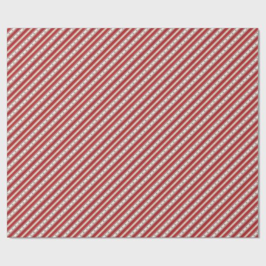 Luxus-Weihnachts-Wrap-Papier mit Streifen in der A Geschenkpapier (Flach)