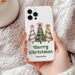 Luxus-Weihnachtsbäume mit Leopardenmuster und indi Case-Mate iPhone Hülle