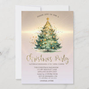 Luxus-Weihnachtsbaumkugeln Goldfirma Einladung