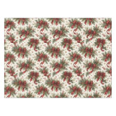 Luxus-Weihnachtsbögen und -Bänder Tischdecke (Vorderseite (Horizontal))