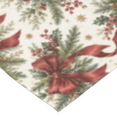 Luxus-Weihnachtsbögen und -Bänder Tischdecke (Schrägansicht)