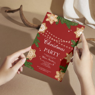 Luxus-Weihnachtseinladung Einladung