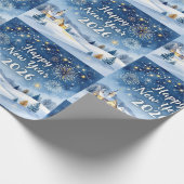 Luxus-Weihnachtsgeschenk Verpackungspapier Geschenkpapier (Ecke)