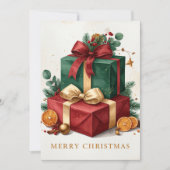 Luxus-Weihnachtsgeschenke Frohe Weihnachten (Vorderseite)