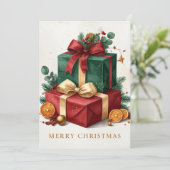 Luxus-Weihnachtsgeschenke Frohe Weihnachten (Stehend Vorderseite)