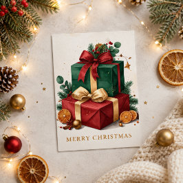 Luxus-Weihnachtsgeschenke Frohe Weihnachten Karte