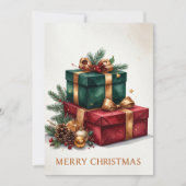 Luxus-Weihnachtsgeschenke Frohe Weihnachten Urlaub (Vorderseite)