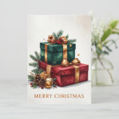 Luxus-Weihnachtsgeschenke Frohe Weihnachten Urlaub (Stehend Vorderseite)