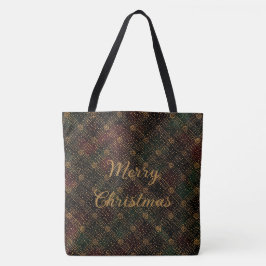 Luxus, Weihnachtsmuster, Gold Fröhliche Weihnachte Tasche