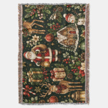 Luxus-Weihnachtsmuster im Vintage-Stil