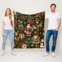 Luxus-Weihnachtsmuster im Vintage-Stil