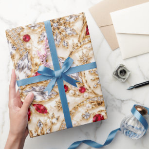 Luxus-Weihnachtspapier Ruby Geschenkpapier