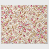 Luxus-Weihnachtspapier Ruby Geschenkpapier (Flach)