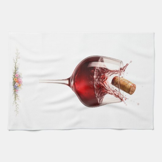 Luxus-Weinglas-Spritzbadetuch Geschirrtuch (Horizontal)
