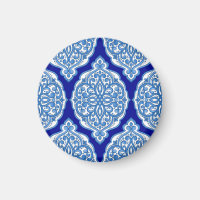 Luxus weiß-blau, türkisches Ornament.
