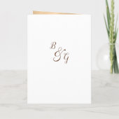 Luxus weiß gold chic Pailletten Hochzeitsprogramm Programm (Rückseite)