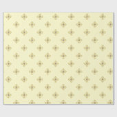 Luxus weiß/Gold Geschenkpapier (Flach)