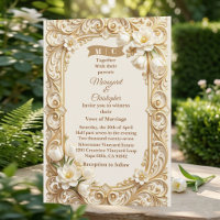 Luxus Weiße Tulpen Barock Gold Blumen Hochzeit