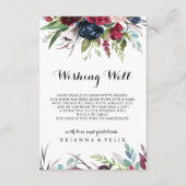 Luxus Whimsical Boho Floral Hochzeit wünschen gut Begleitkarte (Vorderseite)