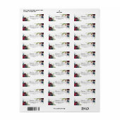 Luxus Whimsical Boho Floral Rücksendeadresse (Vorne)