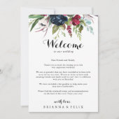 Luxus Whimsical Boho Wedding Willkommensbrief (Vorderseite)