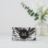 Luxus White Diamond Jewel Gem Design Visitenkarte (Stehend Vorderseite)