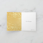 Luxus White & Gold Frohe Weihnachten (Innenseite)