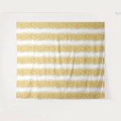 Luxus White Gold Glitzer Wandteppich (Vorderseite (Horizontal))