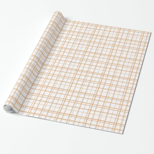 Luxus White Gold Ketten Geschenkpapier (Ungerollt)