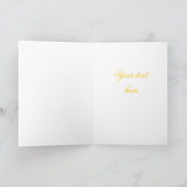Luxus White Spring Floral Danke Karte (Innenseite)