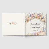 Luxus-Wiesenhochzeit mit Wildblumen Gästebuch (Voll)