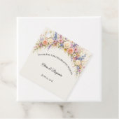 Luxus-Wildblumenwiese-Hochzeit Geschenkanhänger (Beispiel)