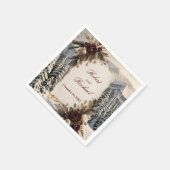 Luxus-Winterhochzeit Serviette (Ecke)