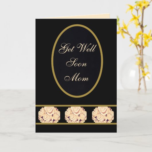 Luxus wird bald gut Mama Karte (Gelbe Blume)