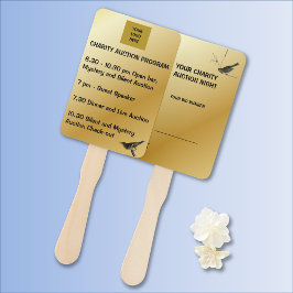 Luxus-Wohltätigkeit-Auktion für wild lebende Tiere Fächer