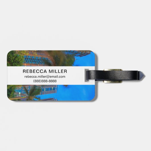 Luxus-Wohnungen in China Gepäckanhänger (Rückseite horizontal)